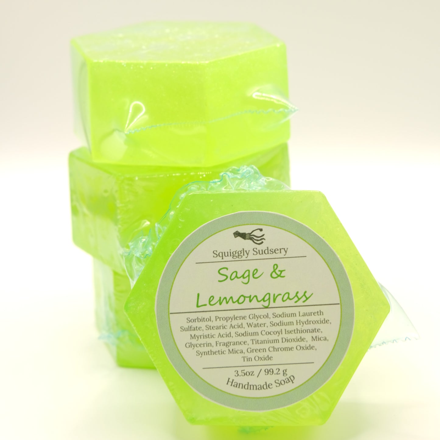 Sage and Lemongrass Hexagon Soap