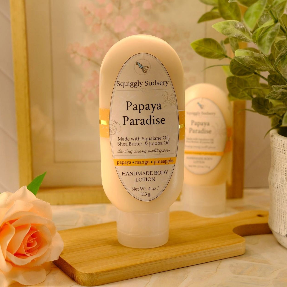 Papaya Paradise Handmade Lotion | Tropical Body Lotion
