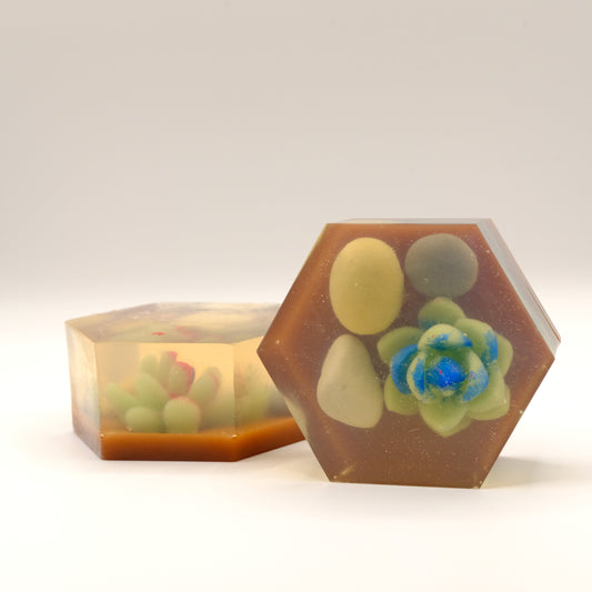 Desert Garden Hexagon Soap