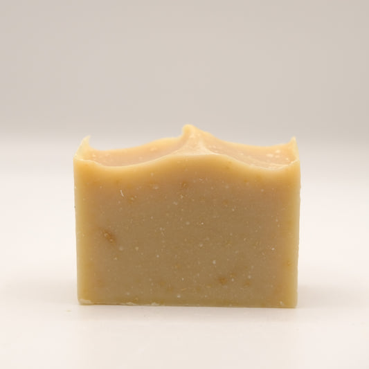 Bar of soap on a white background