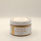 Four-ounce jar of Oatmeal & Brown Sugar scrub on a light background