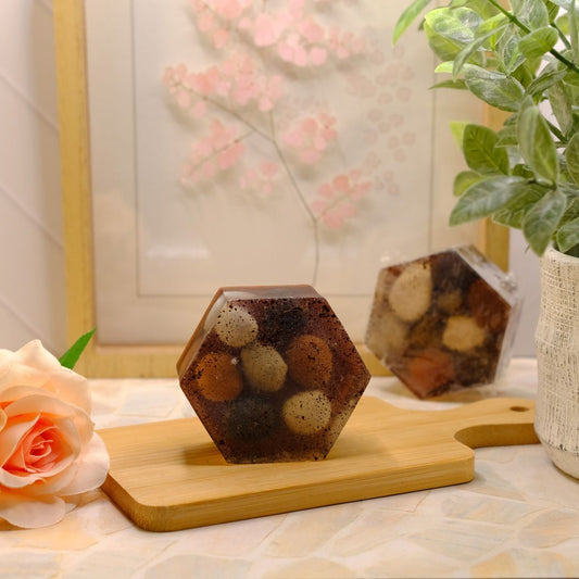 Fresh Dirt Hexagon Soap Bar | Earthy Handmade Soap