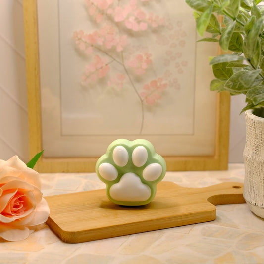 Green Tea and Cucumber Paw Soap Bar | Handmade Soap