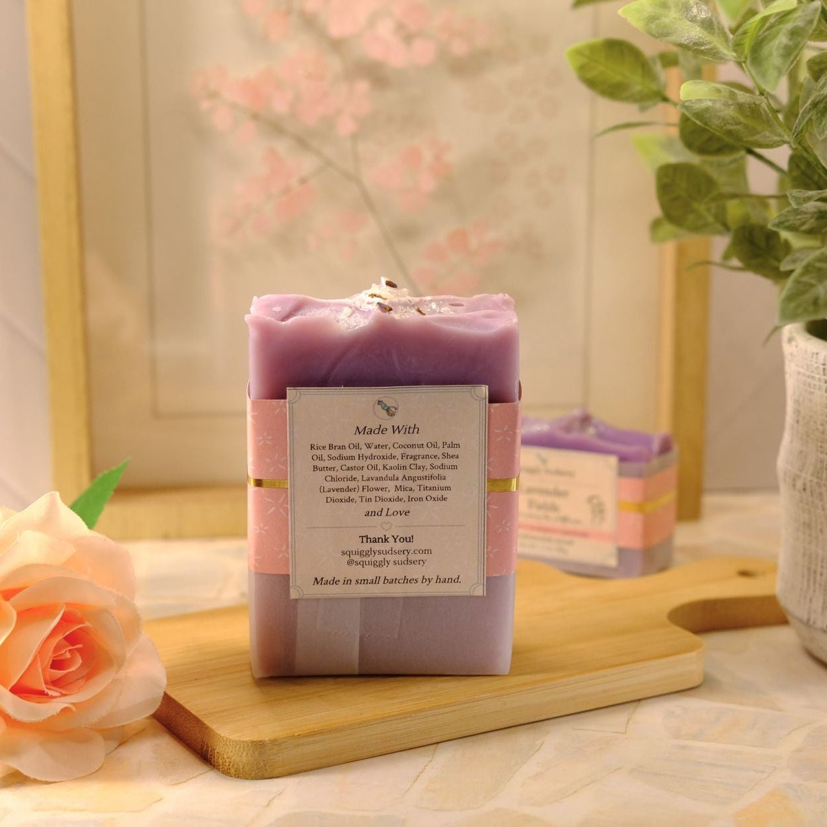 Lavender Fields Cold Process Soap Bar | Floral Handmade Soap