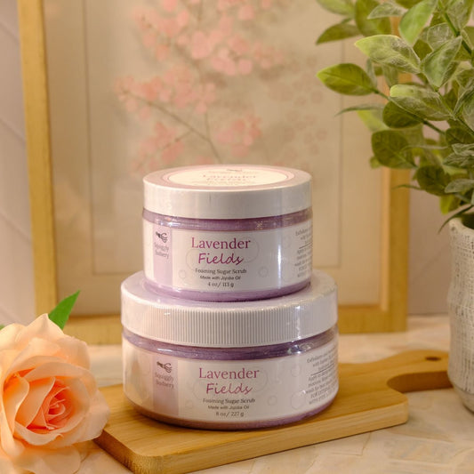 Lavender Fields Foaming Sugar Scrub | Handmade Sugar Scrub