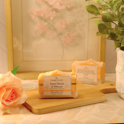 Sweet Nectar & Hibiscus Cold Process Soap | Handmade Soap