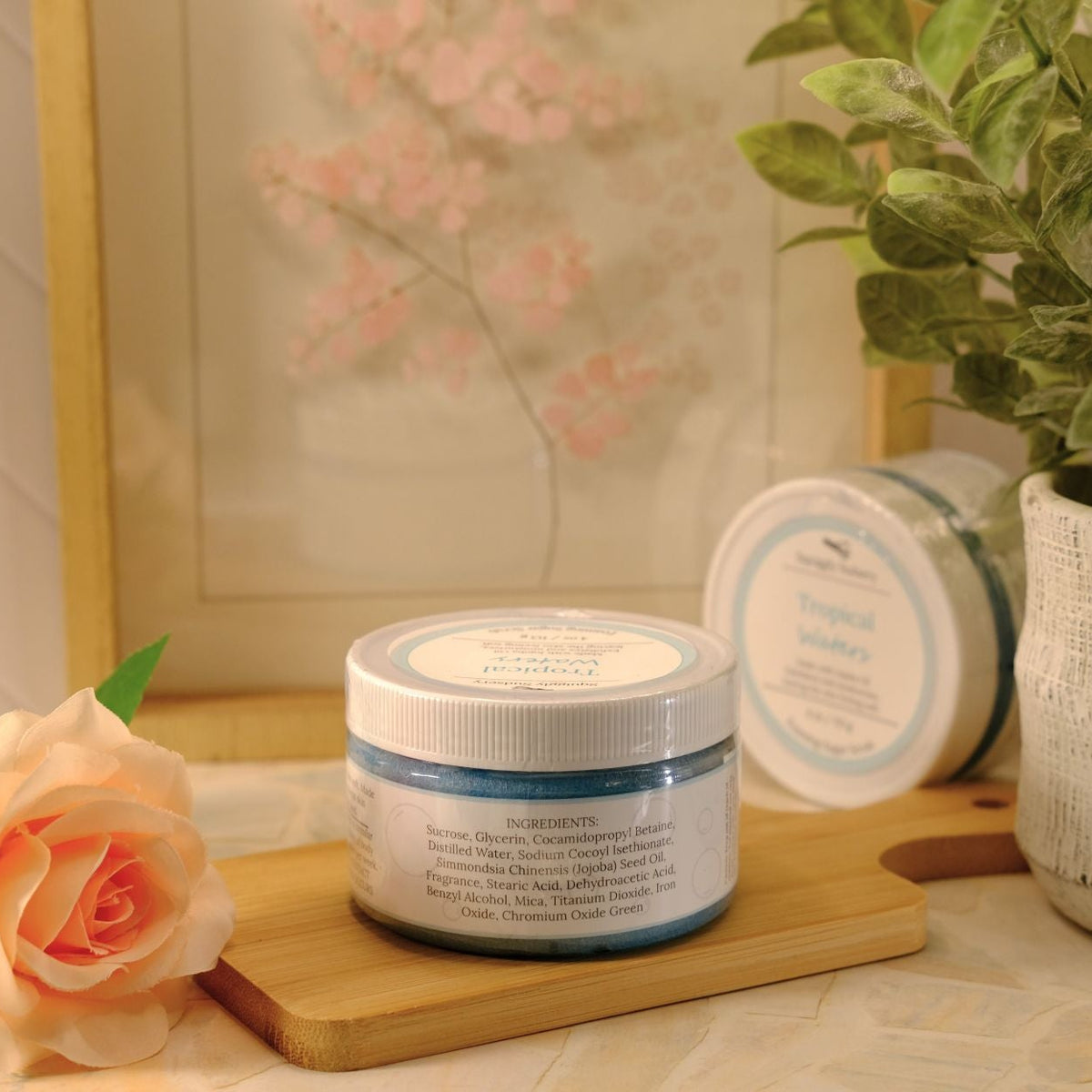 Tropical Waters Foaming Sugar Scrub | Handmade Sugar Scrub