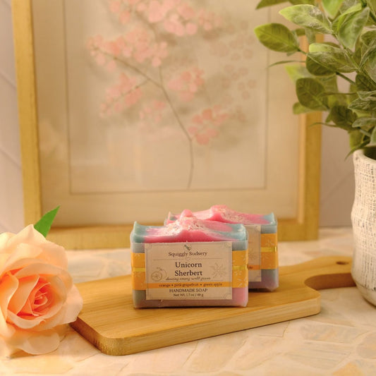 Unicorn Sherbert Cold Process Soap Mini
