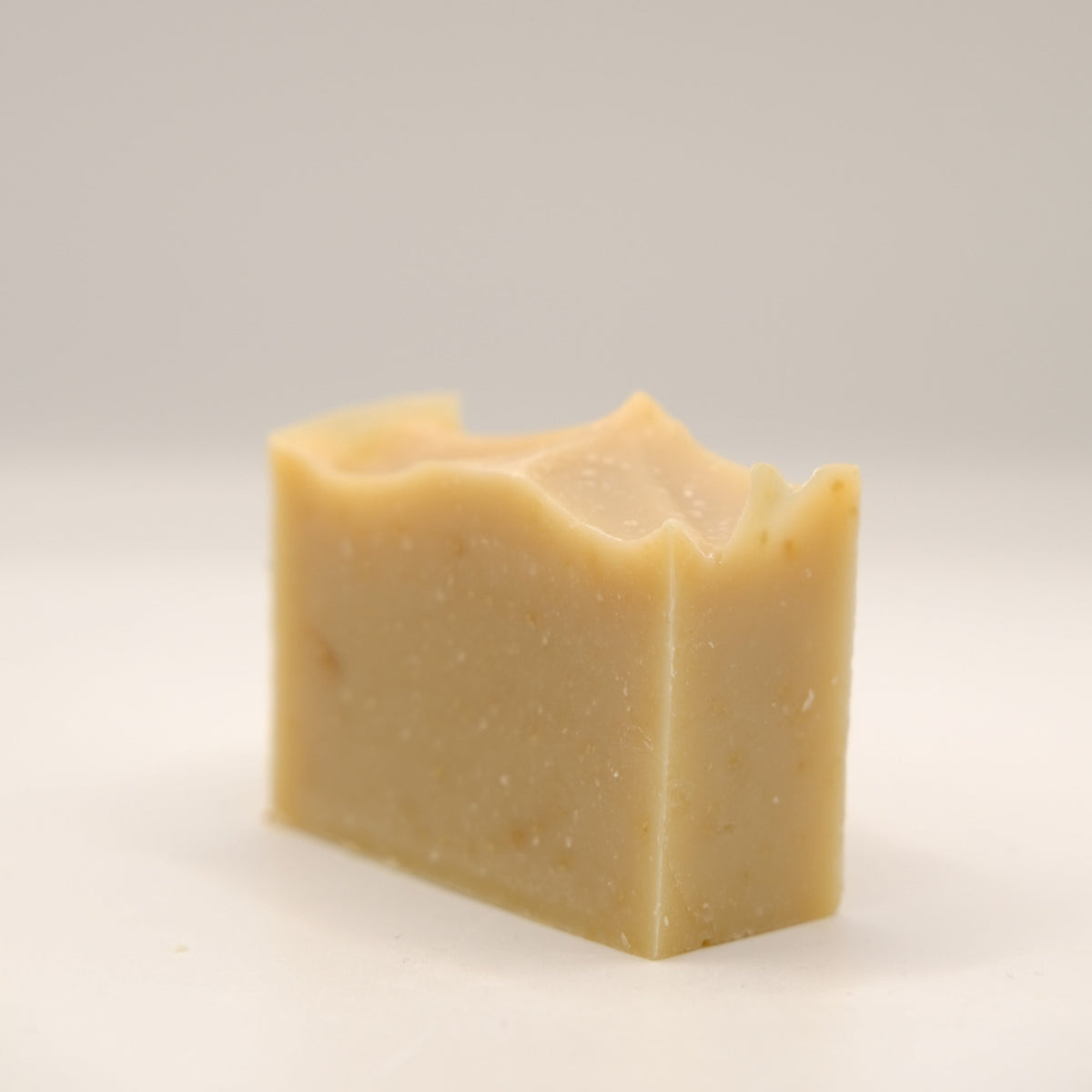 Bar of soap on a light gray background